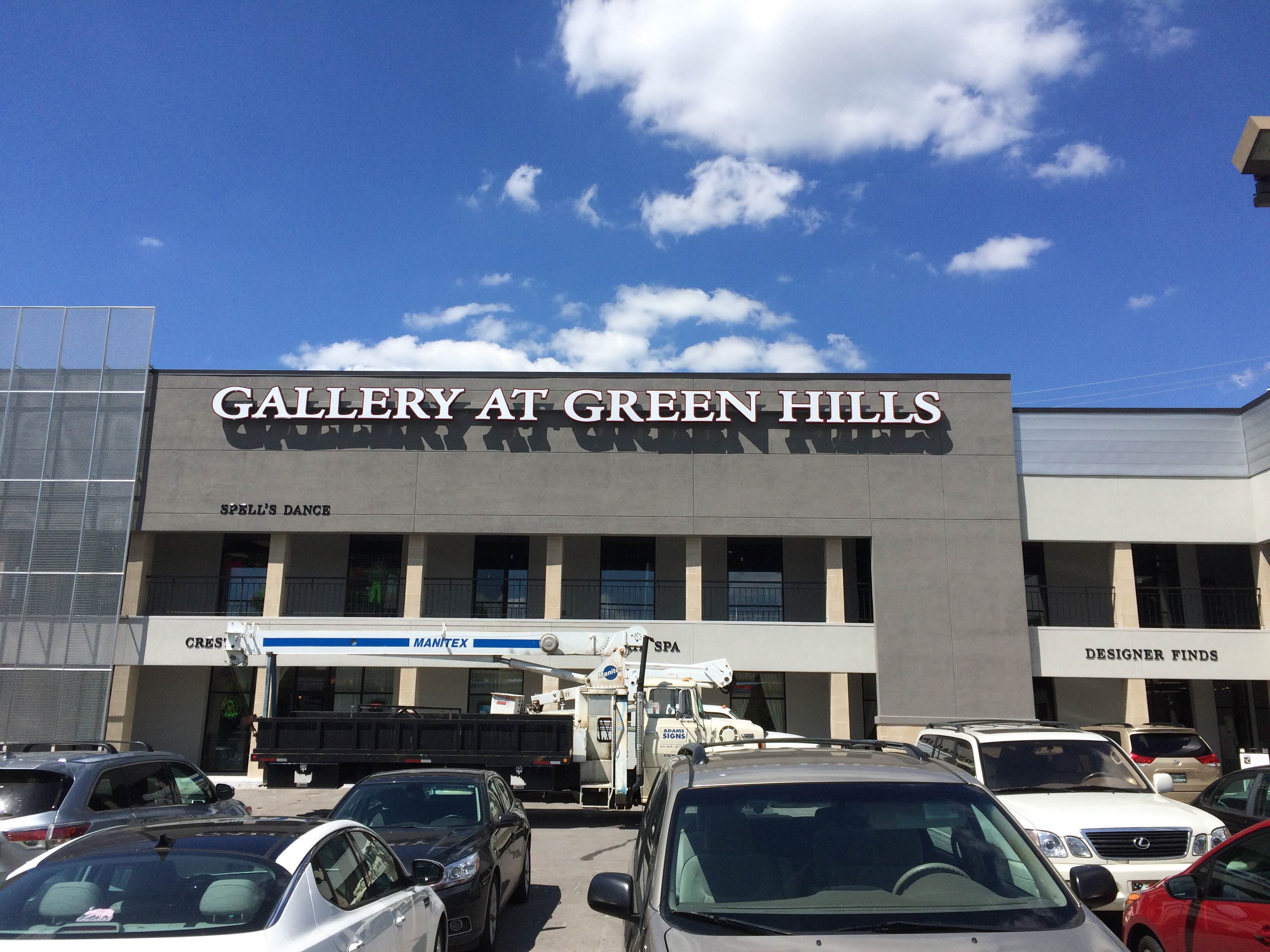 Gallery at Green Hills Channel Letters designed, fabricated and installed by Adams Signs & Awnings