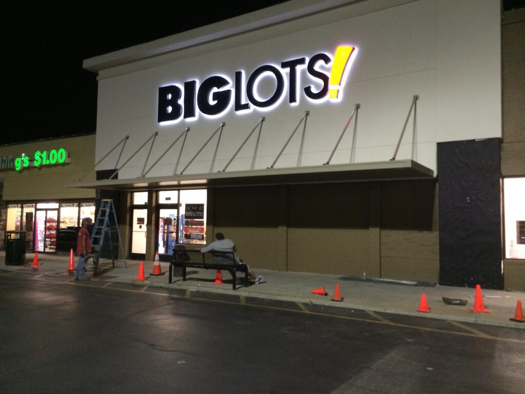 Big Lots Awning by Adams Signs & Awnings